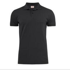 polo strech heren zwart